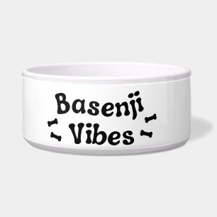 Basenji Vibes Keramik Dog Bowl Napf