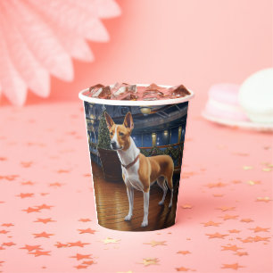 Basenji Weihnachtsreise: Pawsome Holiday Delight Pappbecher