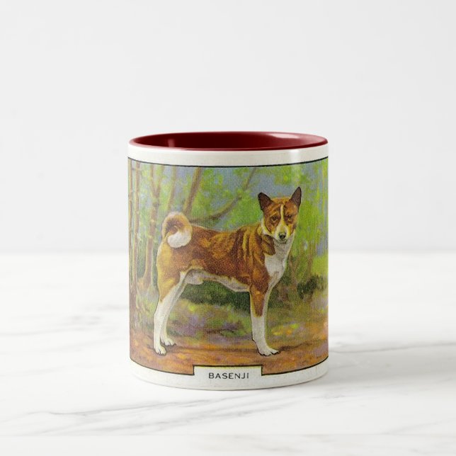 Basenji Zweifarbige Tasse (Mittel)