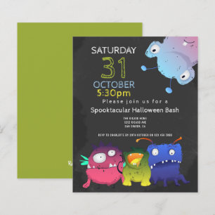 Bash-Halloween-Party für das HAUSHALTSMonster Pers