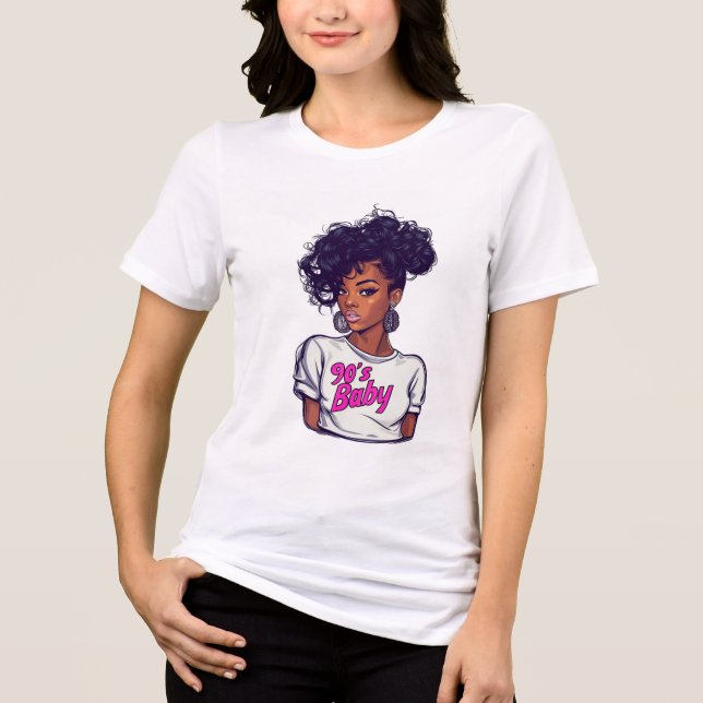 Bash-T-Shirt der 90er Jahre Tri-Blend Shirt (Vorderseite)