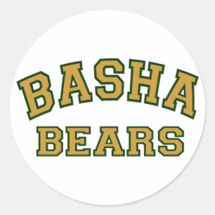 Basha Bears Runder Aufkleber