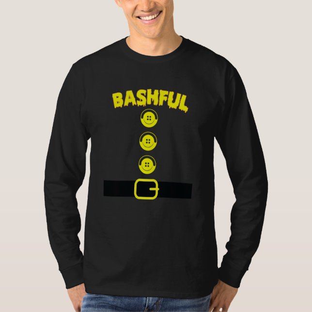 Bashful Zwarf Halloween Matching Funny Family Colo T-Shirt (Vorderseite)