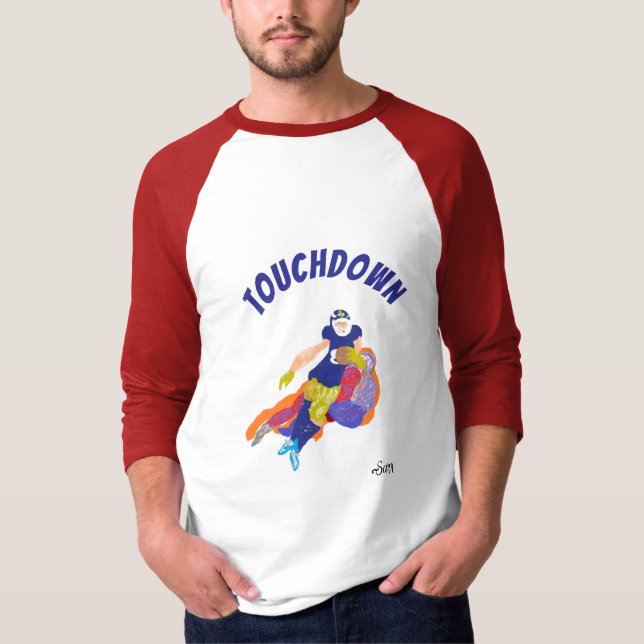 Basic 3/4 Sleeve Raglan T-Shirt : Touchdown (Vorderseite)