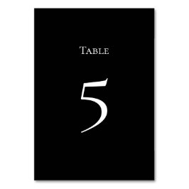 Basic and Elegant Table Number Card Tischnummer