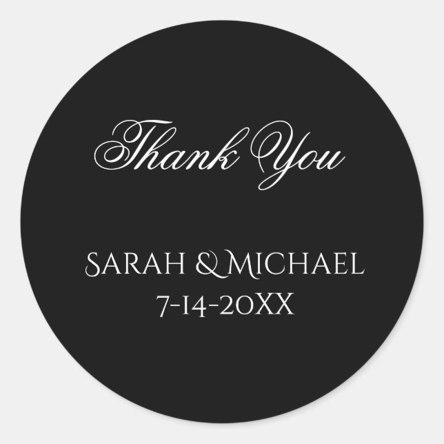 Basic and Elegant Wedding Stickers (Devant)