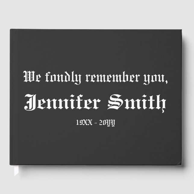 Basic Beileid Gästebuch (Vorderseite)