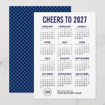 Basic Business Corporate with 2027 Calendar Blue
