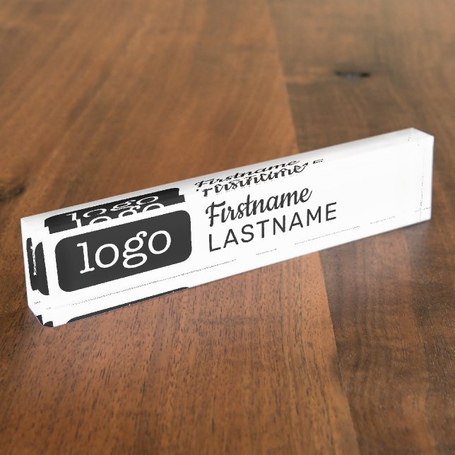 Basic Business Design mit Logo und Mitarbeiter Namensplakette (Seite)