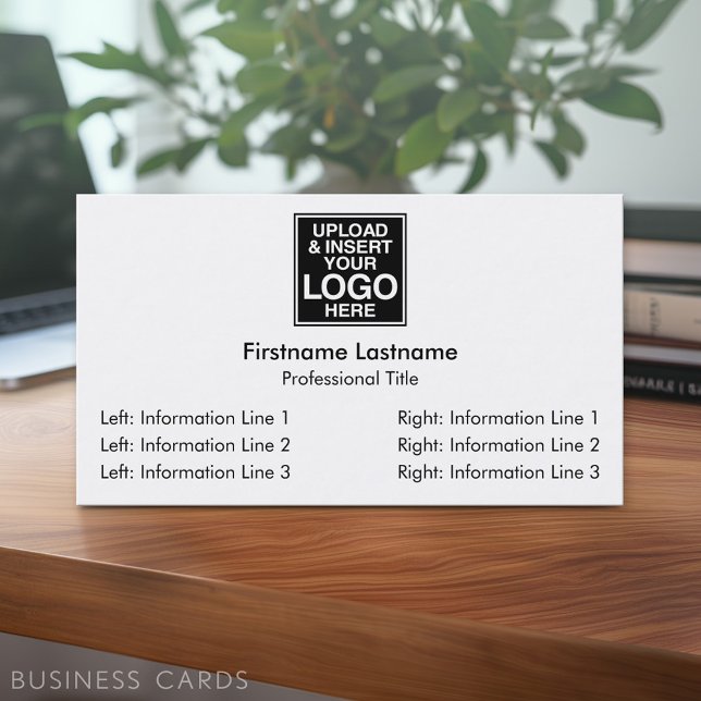 Basic Business Design - SImple, modern Visitenkarte (Custom Business Card - Online Template Plus Low Quantity Printing)