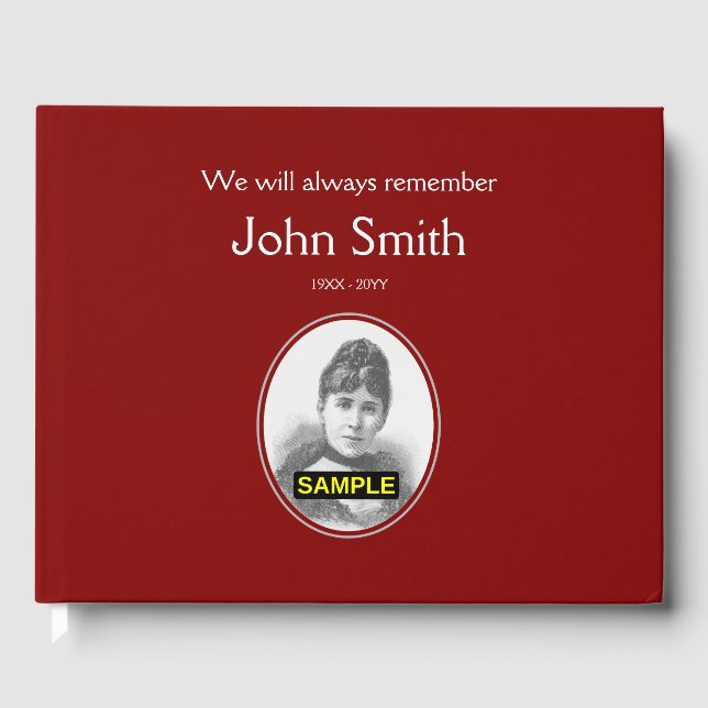 Basic & Elegant Funeral Gästebuch (Vorderseite)