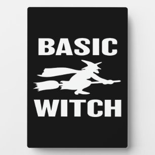 Basic Hexe lustiges Halloween, das Frauen sagt Fotoplatte