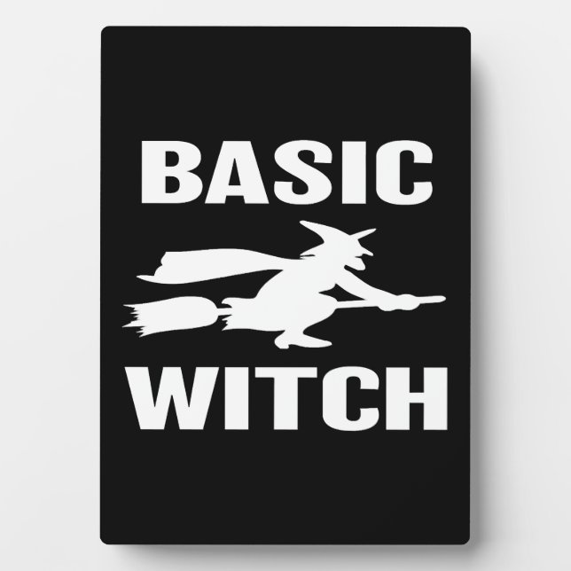 Basic Hexe lustiges Halloween, das Frauen sagt Fotoplatte (Vorderseite)