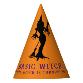 Basic Hexe Modern Women Orange Halloween Partyhütchen