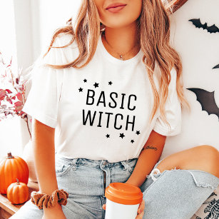 Basic Hexe Modern Womens Halloween T-Shirt