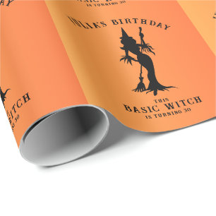 Basic Hexe Moderne Frauen Halloween Geschenkpapier