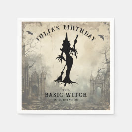 Basic Hexe Moderne Frauen Halloween Serviette