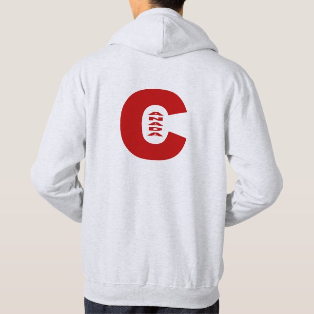 Basic Hooded Sweatshirt Ash back Design CANADA (Rückseite)