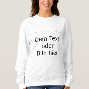 Basic Kapuzen-Sweatshirt für Frauen selbst gestalt Sweatshirt