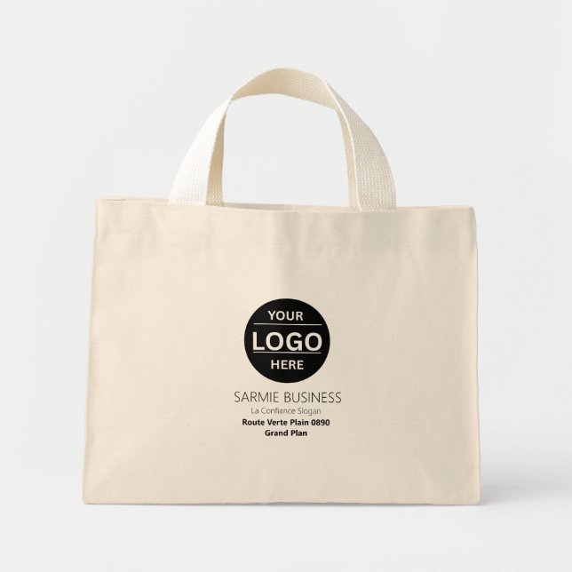 Basic Logo Custom Bag, Business or Shop Tote Bag (Devant)