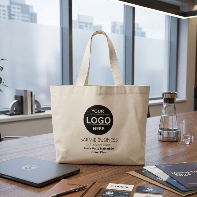 Basic Logo Custom Bag, Business or Shop Tote Bag Jumbo Stoffbeutel (Von Creator hochgeladen)