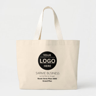 Basic Logo Custom Bag, Business or Shop Tote Bag Jumbo Stoffbeutel