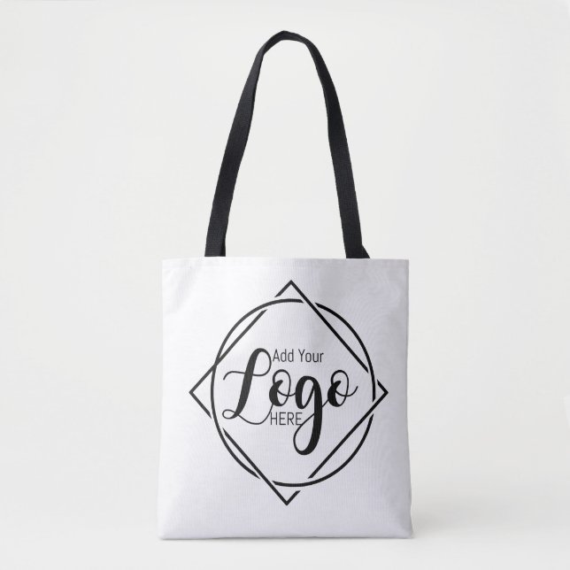 Basic Logo Custom Business Tote Bag | Personalised Tasche (Vorderseite)