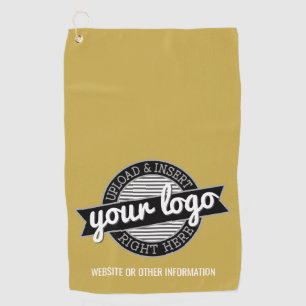 Basic Office Business Logo mit Kontaktinformatione Golfhandtuch