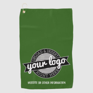 Basic Office Business Logo mit Kontaktinformatione Golfhandtuch