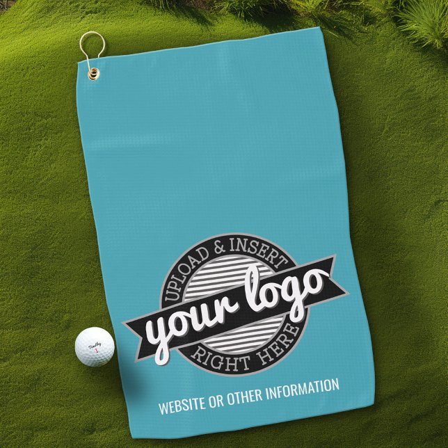 Basic Office-Firmenlogo mit Kontaktinformationen b Golfhandtuch (Custom Golf Towel with Logo)