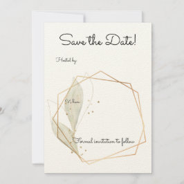 Basic Save the Date Wedding Invite Einladung