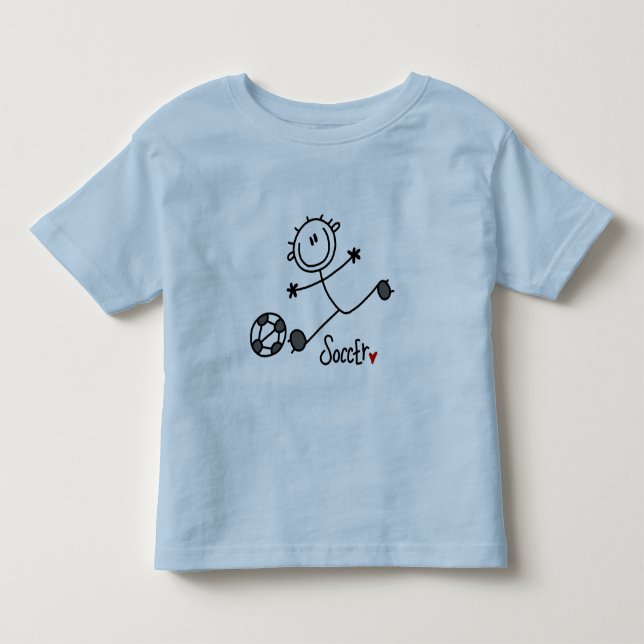 Basic Strichmännchen Soccer T - Shirt und Geschenk (Vorderseite)