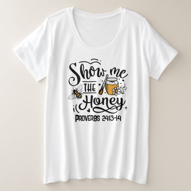 Basic-T - Shirt mit Plus-Größe (Design vorne)