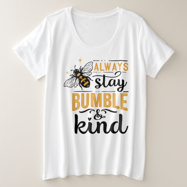 Basic-T - Shirt mit Plus-Größe (Design vorne)
