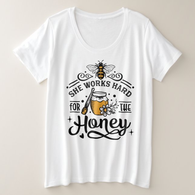 Basic-T - Shirt mit Plus-Größe (Design vorne)