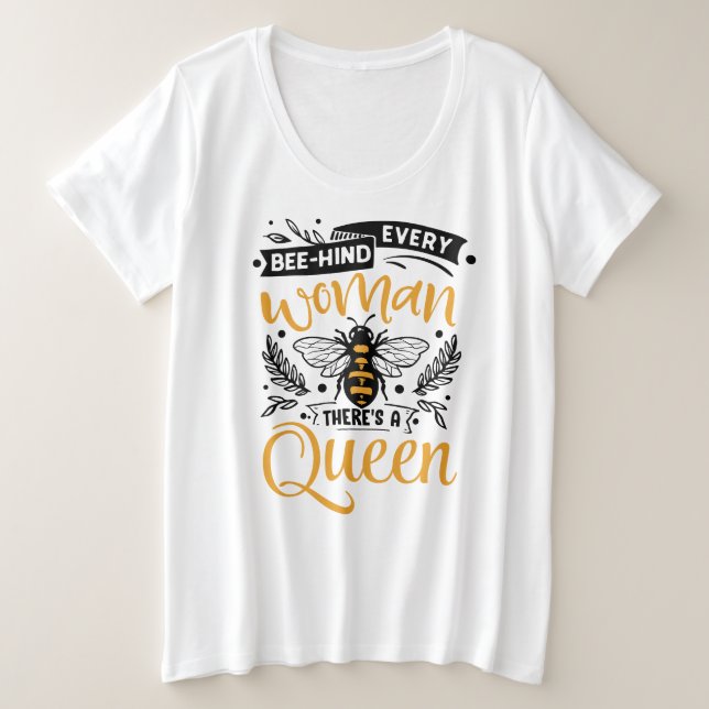 Basic-T - Shirt mit Plus-Größe (Design vorne)