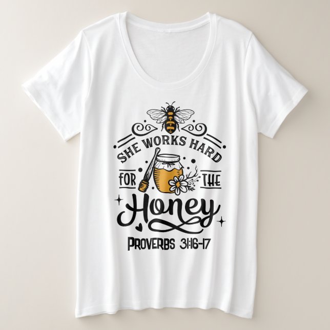 Basic-T - Shirt mit Plus-Größe (Design vorne)