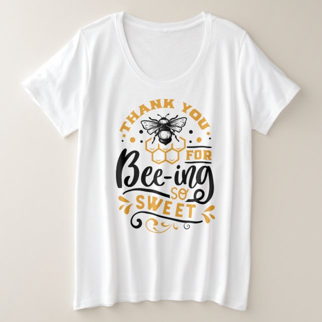 Basic-T - Shirt mit Plus-Größe (Design vorne)