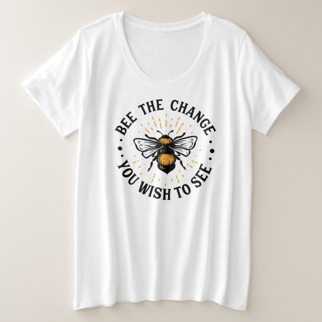 Basic-T - Shirt mit Plus-Größe (Design vorne)