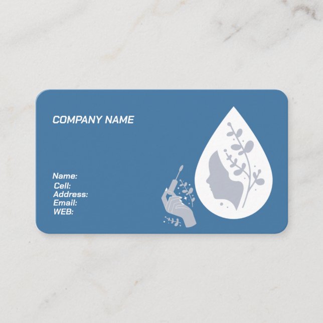 BASIC TEMPLATE BUSINESS CARD Make-up Artist Visitenkarte (Vorderseite)