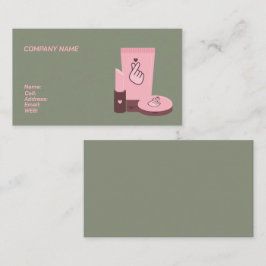 BASIC TEMPLATE BUSINESS CARD Make-up Artist Visitenkarte