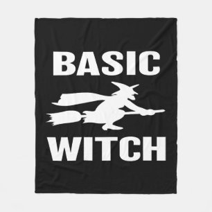Basic Witch lustiger Halloween-Spruch für Frauen Fleecedecke