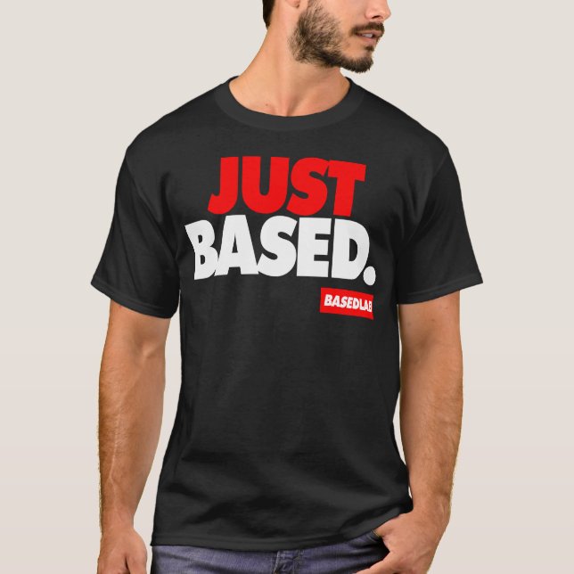 BASIERTER LABRADOR gerade basiert T-Shirt (Vorderseite)