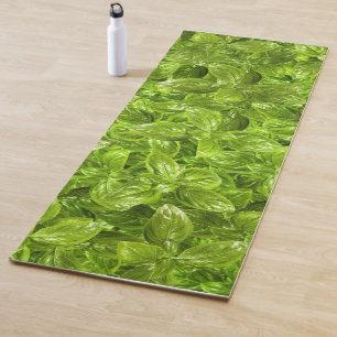 Basil-Blätter-Muster Yogamatte