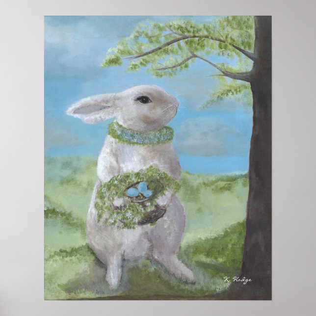 Basil Bunny - Druck Poster (Vorne)