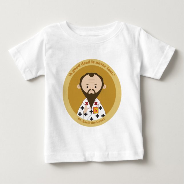 Basil der Große Baby T-shirt (Vorderseite)