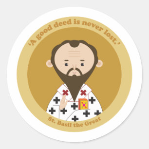 Basil der Große Runder Aufkleber