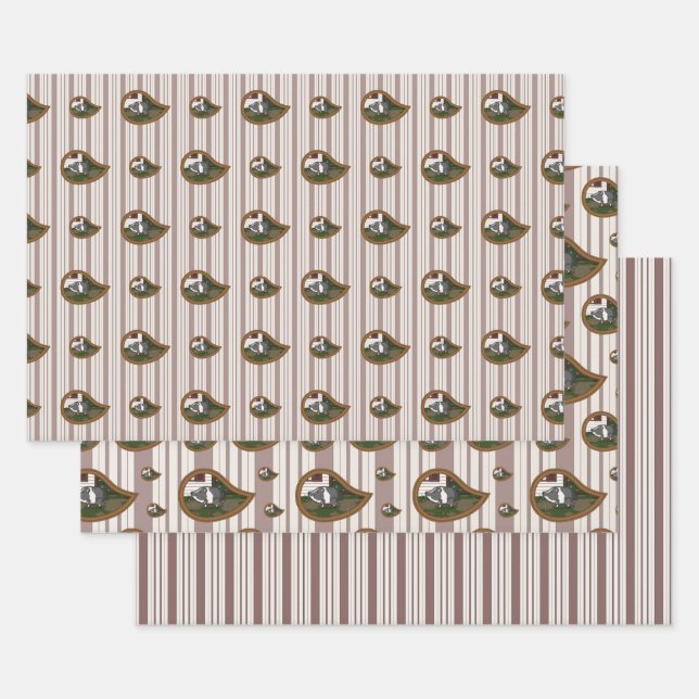 Basil des Set zum Wrapping von Schweinefleisch mit Geschenkpapier Set (Set)