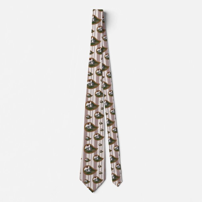 Basil the Pig Men's Neck Tie Krawatte (Vorderseite)