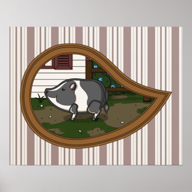 Basil the Pig Poster (Vorne)